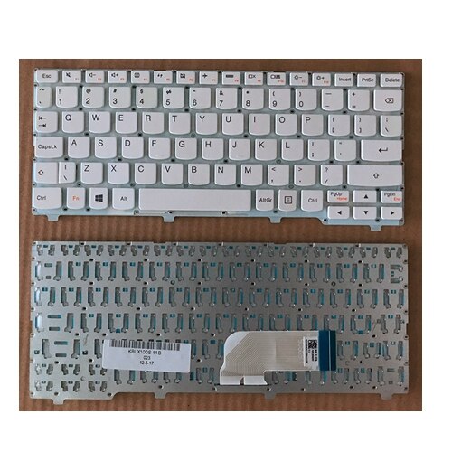 GZEELE US English keyboard For Lenovo ideapad 100S 100S-11IBY US laptop keyboard black/white: white