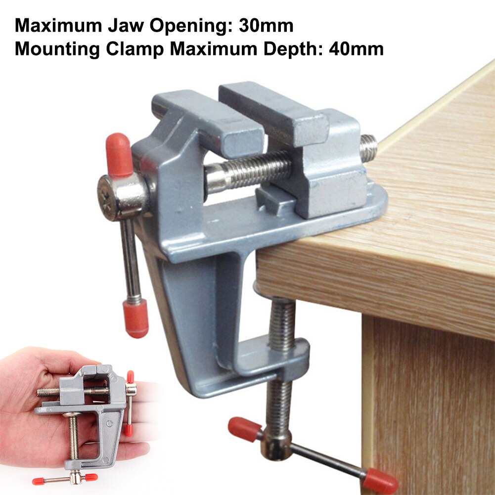 Mini étau d&#39;établi Portable en aluminium de 30MM, petite pince de Table Durable pour bijoutiers artisanat loisirs travail du bois