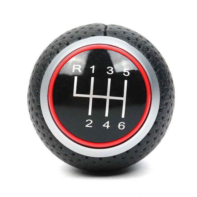 Auto 6 Speed Lederen Shifter Pookknop Met Boot Cover Handvat Voor-A3 S3 8P 2003 A4 S4 Q5 2007