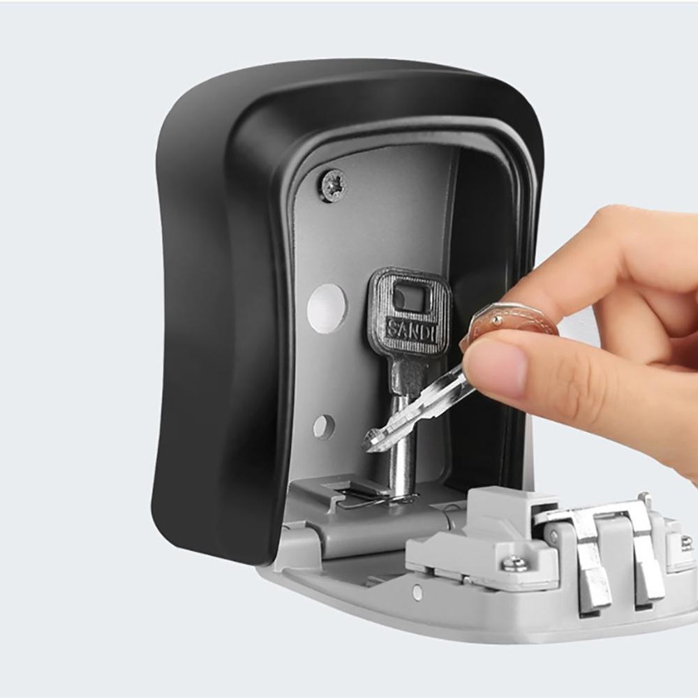 Zinc Alloy Material Code Lock Key Box Decoration Site Key Box Keysafe Password Security Code Lock Travel Security Padlock