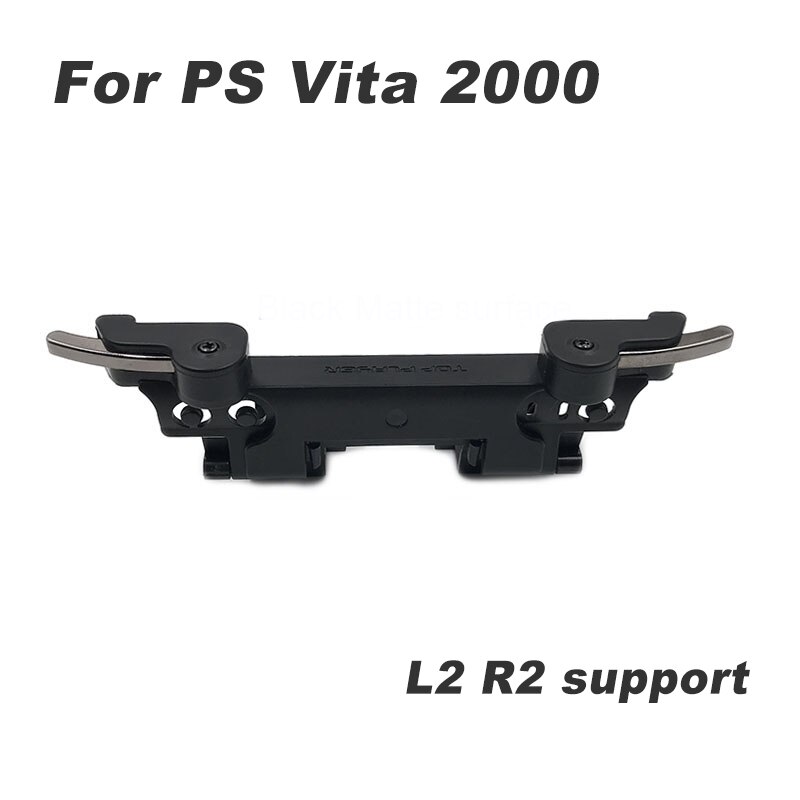 Frosted Hand Grip Joypad Stand Case with L2 R2 Trigger Button For PSV 2000 PS VITA PSV 2000 2000 Game Console Accessories: Bluck L2R2 support