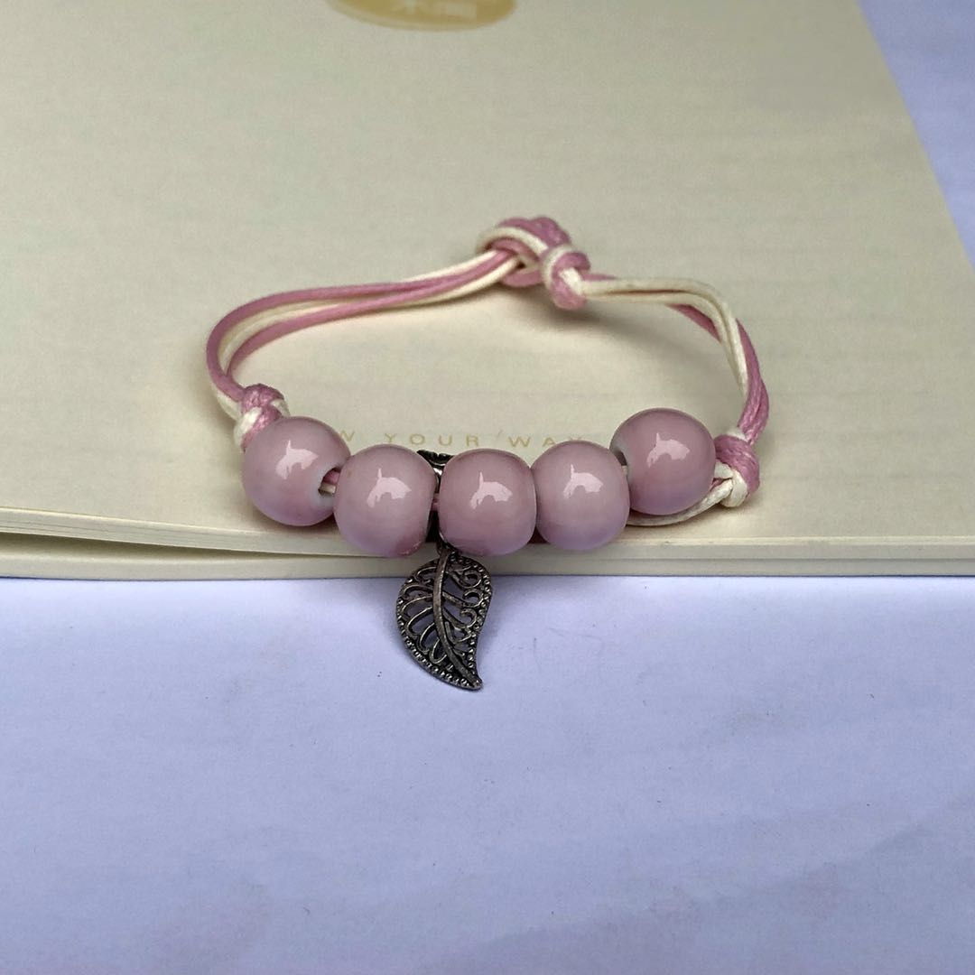 Eenvoudig handgemaakte keramische armbanden kralen boho stijl dames sieraden  #1618: 6