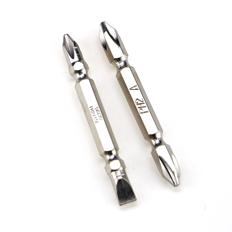 10Pcs/lot PH2 Magnetic Phillips Bits Double End Hex Shank 65mm Electric Screwdriver Bits SL6