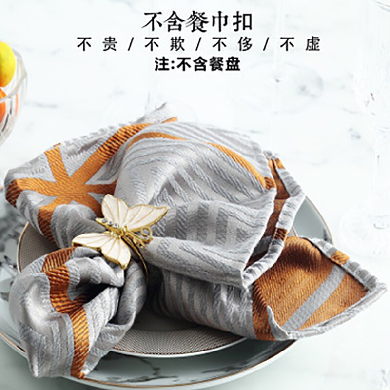 1 stuk eenvoudige gestreepte tafellaken servetten hotel bruiloft servetten placemat warmte-isolerende tafeldecoratie matten