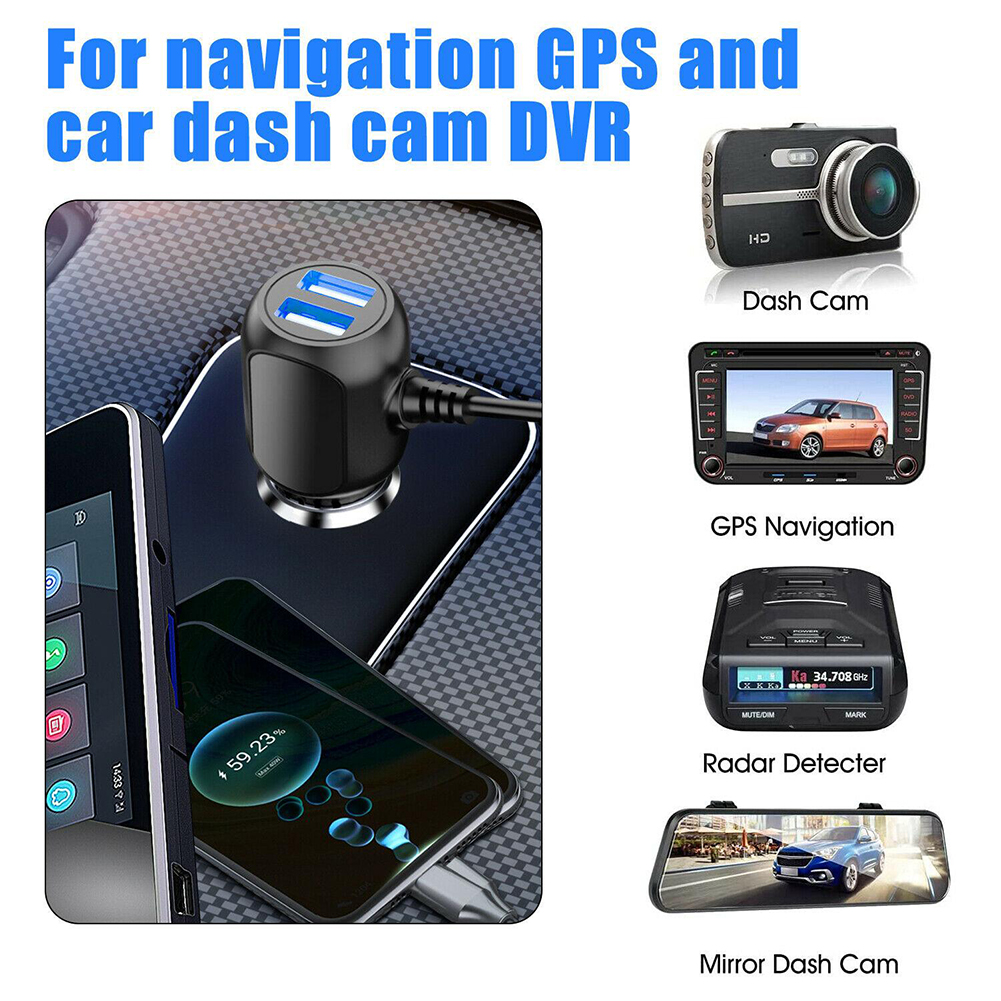 3- tipos de cabo de carregamento dash cam carregador de carro mini cabo usb micro usb fonte de alimentação 12-24v carregador de carro para câmera dvr gps