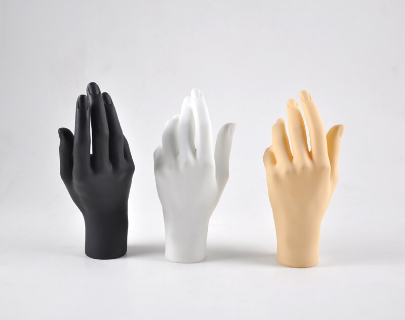 1 Pc Female Mannequin Hand Arm Display Base Women Gloves Jewelry Model Stand White Color Right hand