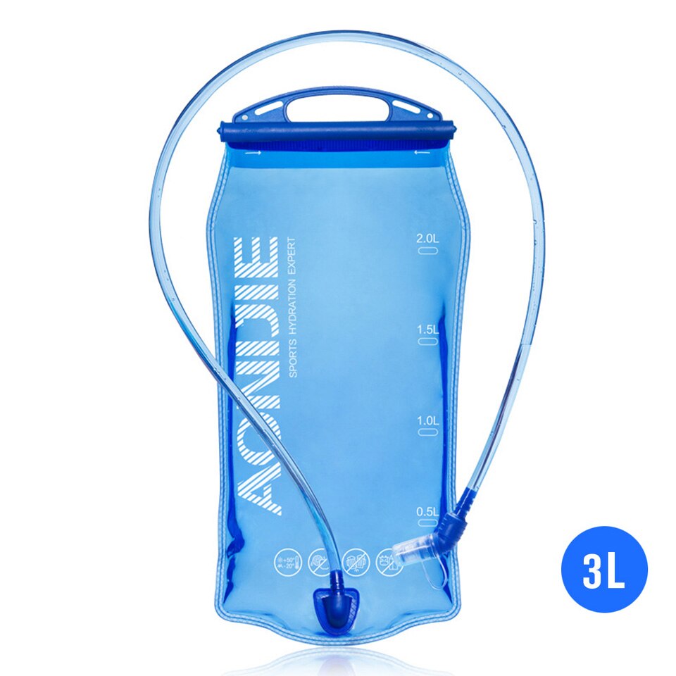 Aonijie 1l 1.5l 2l 3l waterreservoir waterzak hydratatiepakket opbergzak bpa-vrij hardloop hydratatievest rugzak: 3l