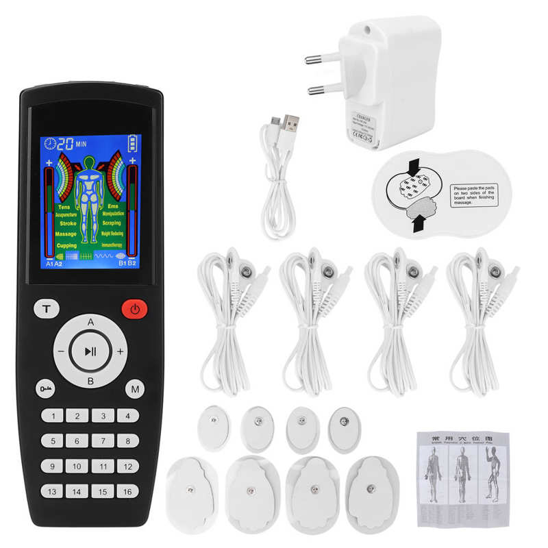 Elektronische Puls Stimulator 16 Modes Dual Output 4 Kanalen Tientallen Stimulator Voor Full Body Massage: European regulations