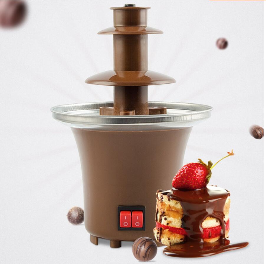 Rotating Chocolate Fountain Melting Machine With Heating Function Chocolate Fondue tempering Machine