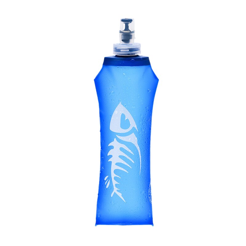 Soft Water Bottle Flask Collapsible TPU Water Bottle for Running Marathon Hiking and Cycling: 500ml
