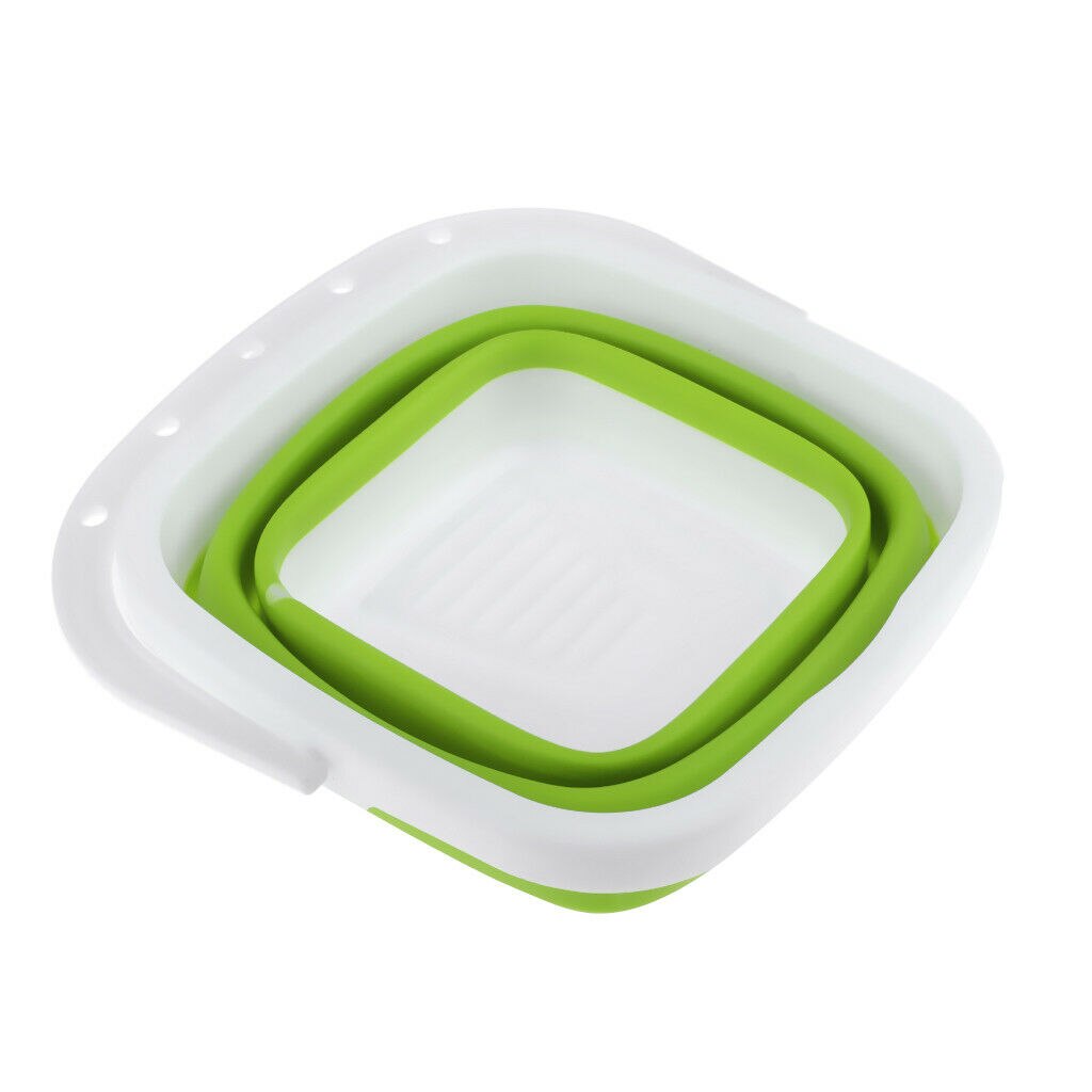 Cubo plegable para coche y furgoneta, lavabo para lavado de manos, 3L, para acampada, autocaravana, autobús, remolque, camión