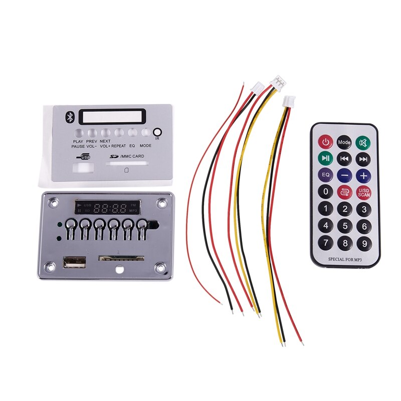 12V Car Usb Mp3 Player Integrated Bluetooth Hands-Free Mp3 Decoder USB/TF/Radio/AUX Auto Switch