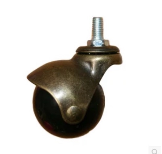 2Pieces/Lot M10 Diameter:48mm Bronze Color Spherical Ball Universal Wheel Caster