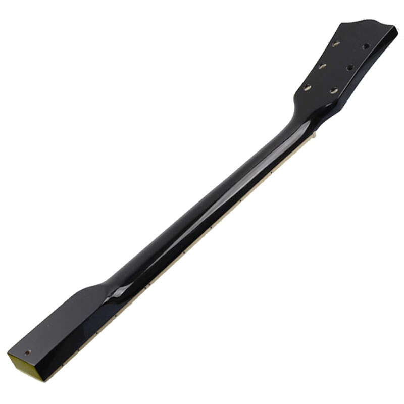 22 traste Arce guitarra mástil palisandro cuello con punto blanco vinculante guitarra cuello para guitarra eléctrica Lp reemplazo negro