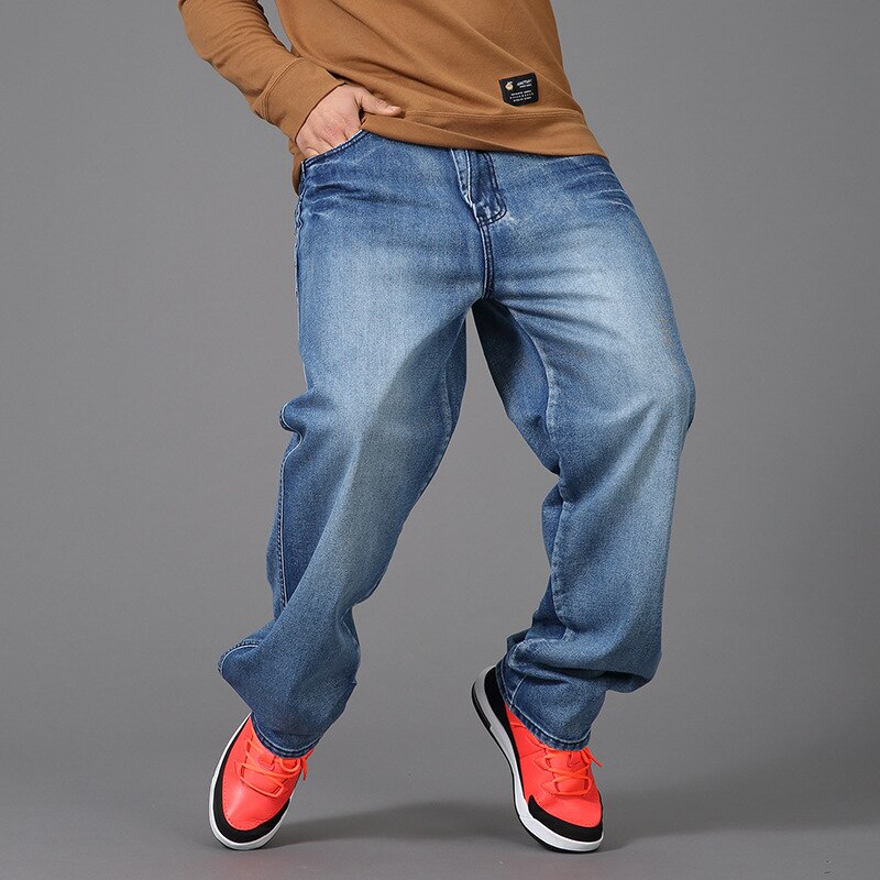Mannen Hip Hop Wijde Pijpen Baggy Jeans Broek Voor Mannen Streetwear Jeans Bell Bottoms Harajuku Plus Size Losse Rechte denim Broek