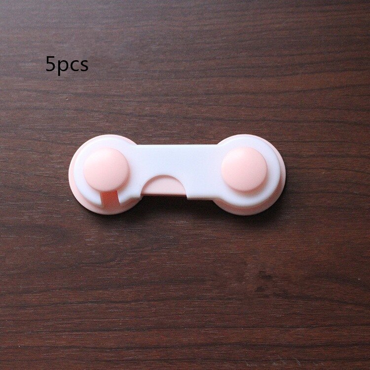 5 pz/lotto protezione di sicurezza per bambini cura del bambino multi-funzione blocco di sicurezza per bambini armadietto armadietto cassetto serrature di sicurezza: pink