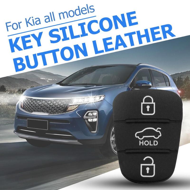 3 knappar för hyundai kia flip fjärrnyckel skalbyte bil fjärrnyckel skalskydd kiselgummi reparationsplatta auto
