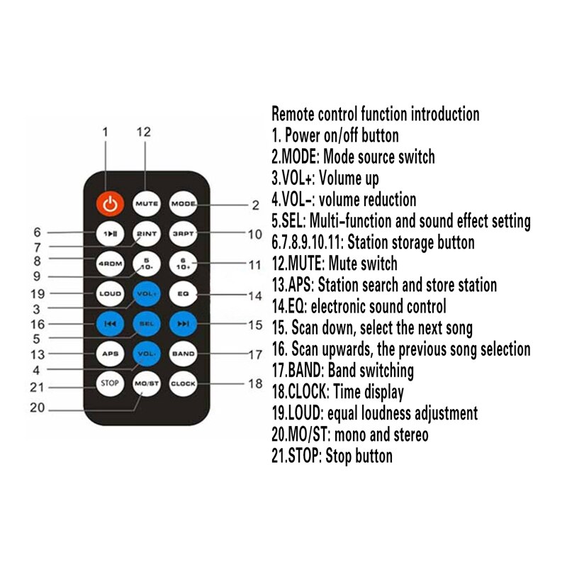 12V 1 Din Auto Radios Bluetooth Auto Stereo MP3 Player 1DIN Autoradio AUX FM Empfänger Auto Empfänger In Dash USB/SD Musik Player