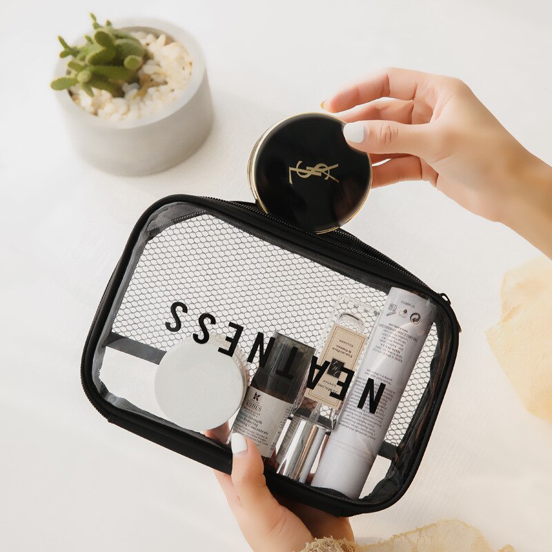 PVC Transparent Waterproof Wash Bag Travel Multifunctional Makeup Bag Portable Storage Bag