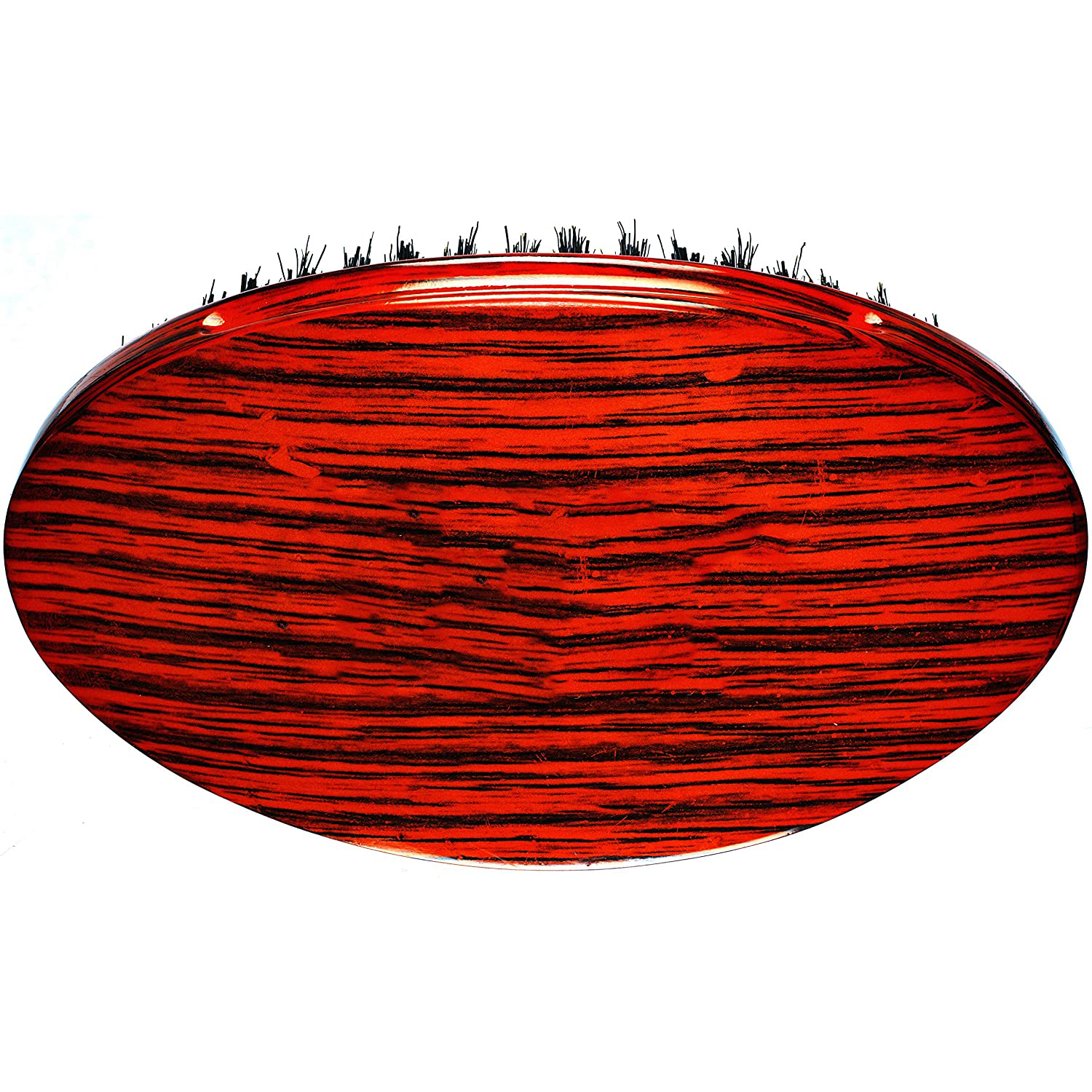 DREWTI-cepillo de pelo de caoba de mango corto para hombres africanos, peine de ondas, cerdas de jabalí, cepillo Afro de peluquería, 360 de onda, medio duro