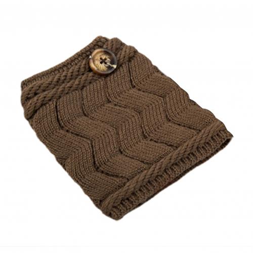 1 par de calentadores de piernas de Color liso para mujer, calentadores de piernas de punto cálidos para invierno, botas de calcetín para mujer, calentadores de piernas, chaussetes para mujer: Caqui