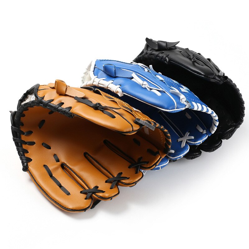 PVC verdikking softbal honkbal handschoen kind juveniele volwassen volledige sectie infield pitcher honkbal handschoen honkbal apparatuur