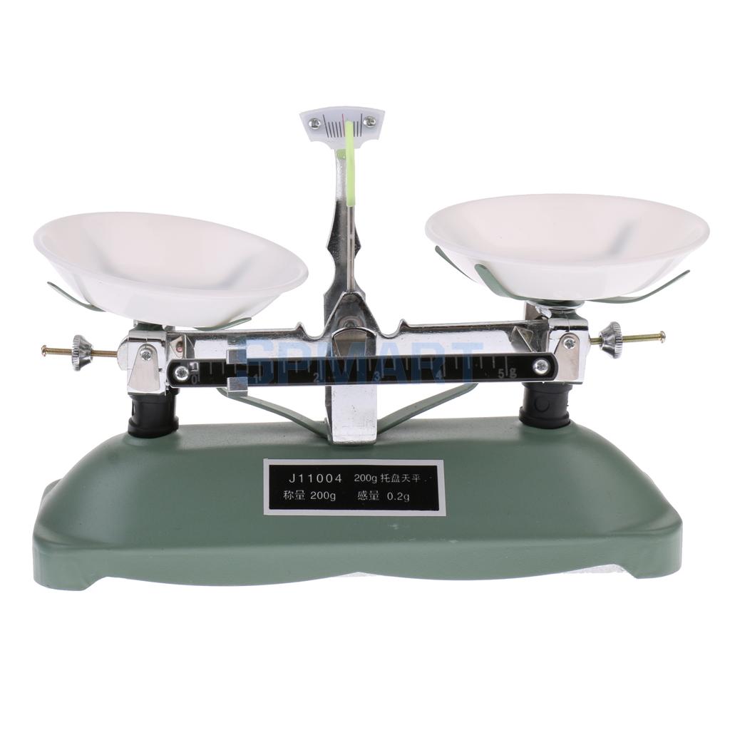 200 Gram Table Balance Scale with Weights for School Physics Teaching Tool Lab Equipment