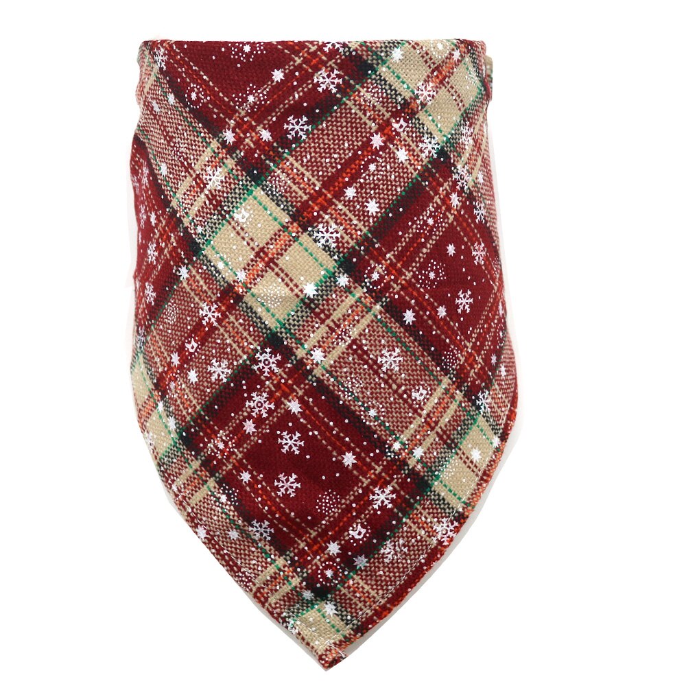 1 Stck Weihnachten Hund Bandana Haustier Liefert Hunde Haustiere Bandanas Schal Kleine Hund Lätzchen Baumwolle Welpen Zubehör Hund Einkaufen Haustier liefert: Silber / 28x28x40cm