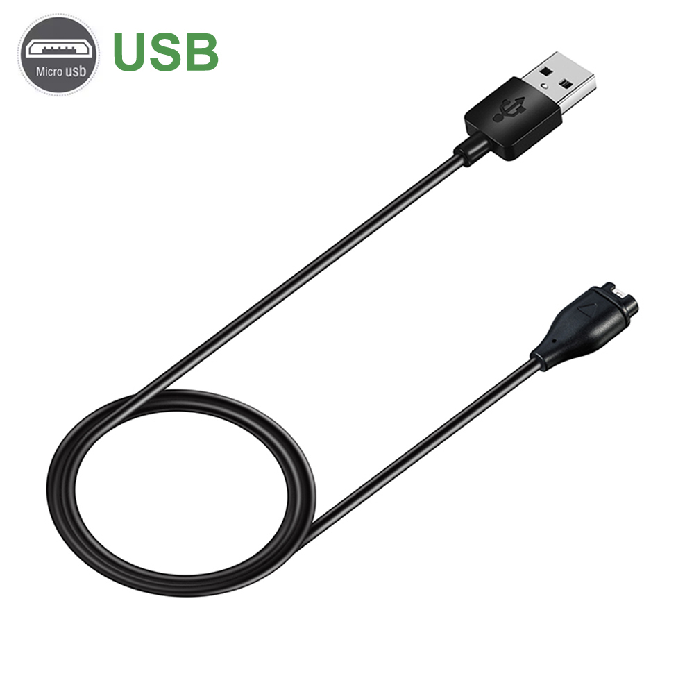 1 Meter USB Typ C Ladekabel für Garmin Fenix 7 7S 7X 6 6S 6X 5 5S 5X Vivoactive 3 4S Venu 2 2S 3 3S mit staubdichtem Stecker: khaki