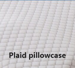 Kussenslopen van polyester, kussensloop voor traagschuim, micro-elastische flanellen kussensloop, beddengoed kussensloop: Geruit wit / 5030cm