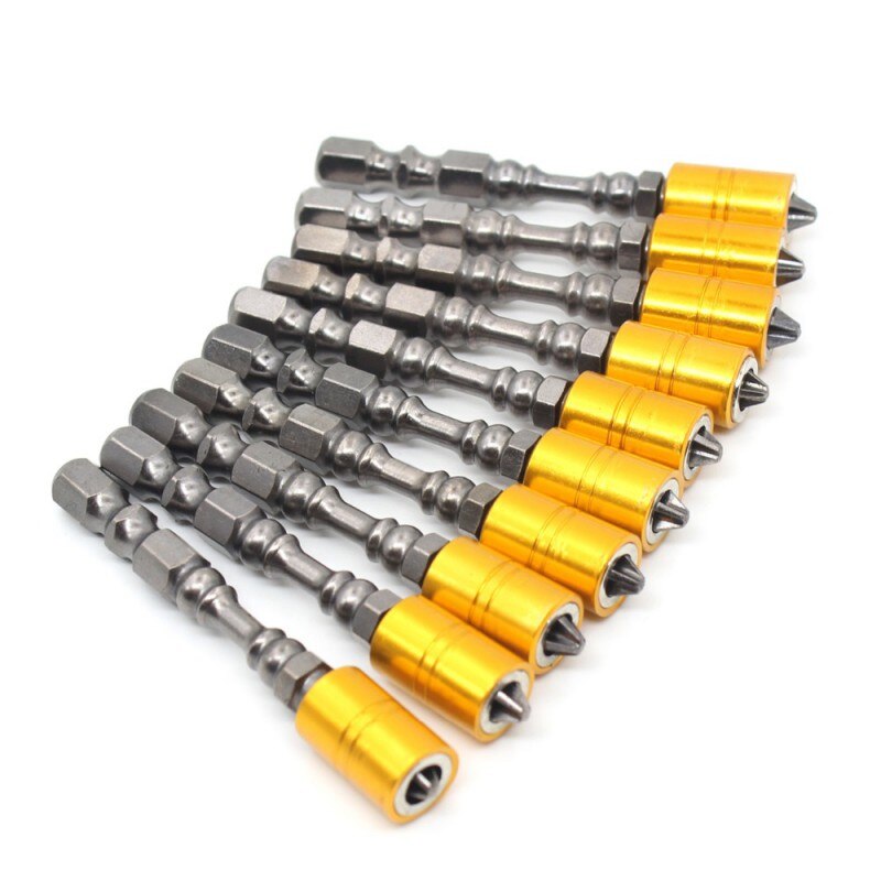 1/4 " kovuus magneettinen 65mm 110mm ristipää ruuvimeisselin kärki kaksipäinen sähköinen ruuvimeisselisarja ristipääruuvimeisseli