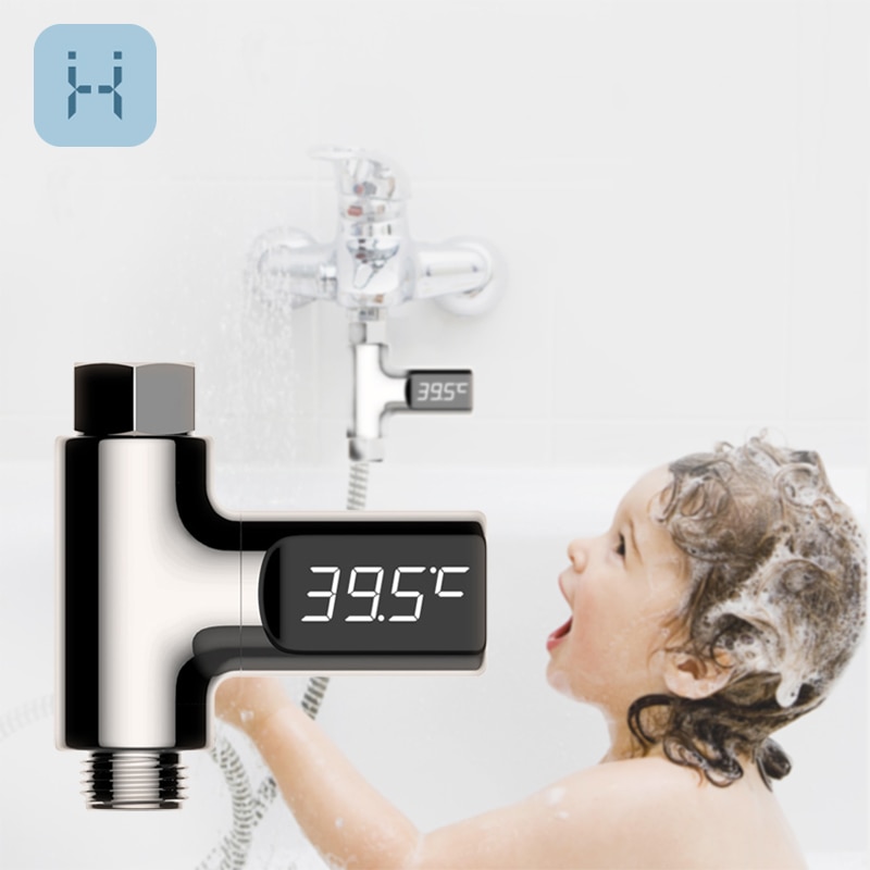 Baby Bath Water Temperature Monitoring Instrument LED Digital Display Water Thermometer Shower Interface Bathroom Accessories