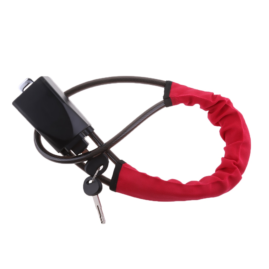 Cerradura antirrobo para volante de coche y camión, cerradura cuádruple con 2 llaves, bloqueo automático Universal, dispositivos de seguridad antirobo