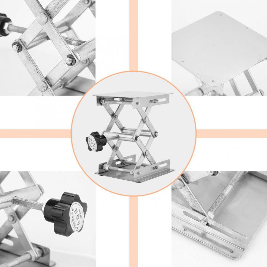 Cremalheira de aço inoxidável 100*100mm da tesoura do quadro de levantamento do laboratório da plataforma de levantamento