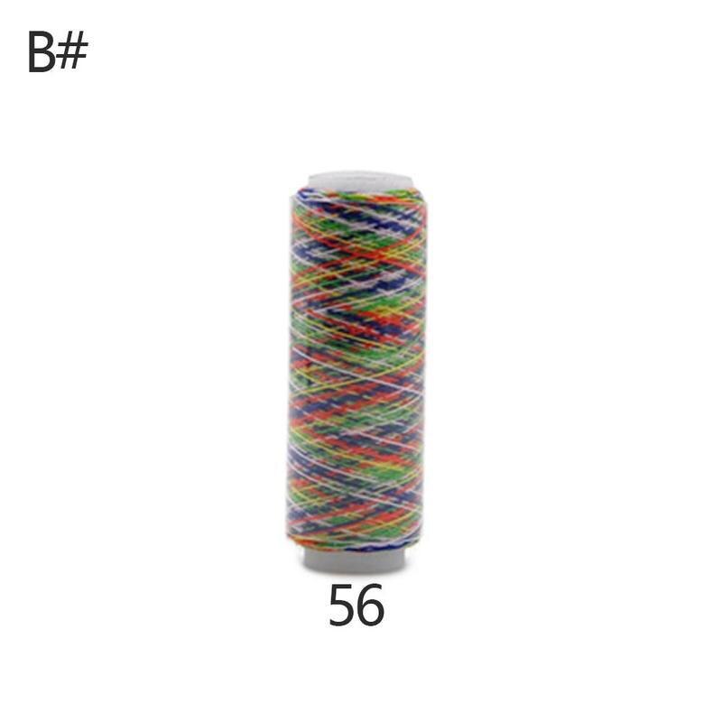 Regenbogen Nähgarn Linie Nähmaschine Linie Regenbogen Hand Farbe NäHenne Stickerei Gewinde Gewinde NäHenne Quilten I2U3: 2