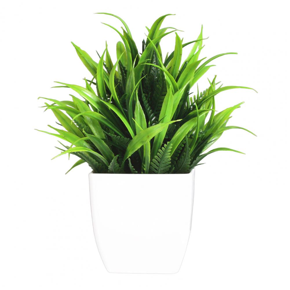 Umelé bonsaje, živé nevädnúce realistické črepníkové rastliny, obývačka, spálňa, umelé rastliny eukalyptu, bytová dekorácia pre hotel: Biela