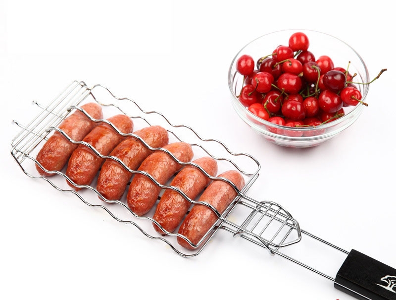 Grillwursthalter Edelstahl 5 Stück - Lustige BBQ Hotdog Halter Für Grillpartys