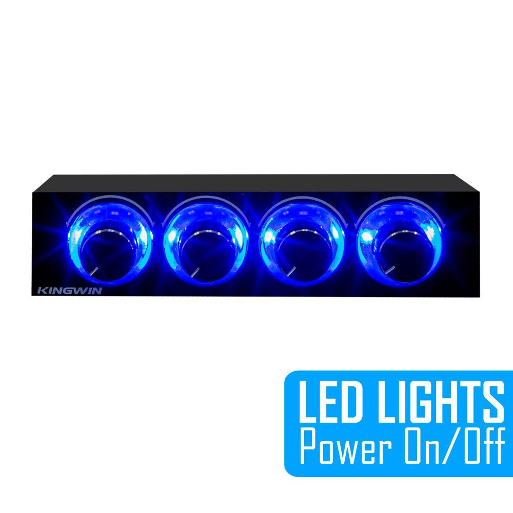 Fan Speed Controller 4 Channel W/ LED Controls Up To 4 Sets Of PC Computer Fans GDT Controller And CPU HDD VGA