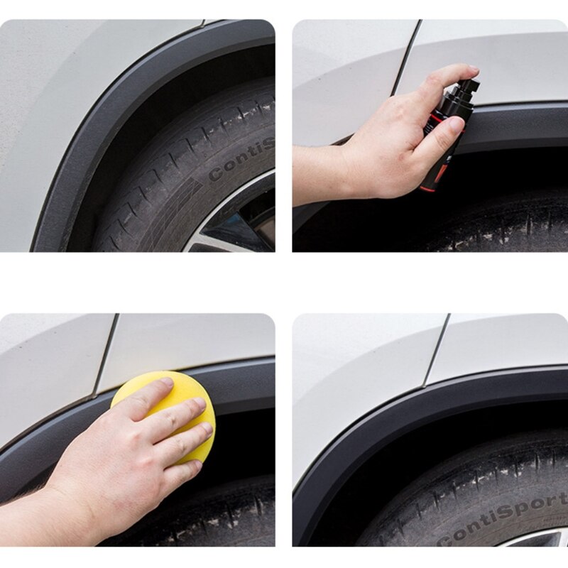 60ml Car Plastic Parts Retreading Agent Instrument Panel Wax Reducing Agent Y4UA