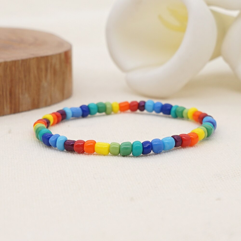 gehen2Boho Bunte Braclets Für Frauen modisch Schmuck Sommer Strand Perlen Armbinde Strang Armbänder