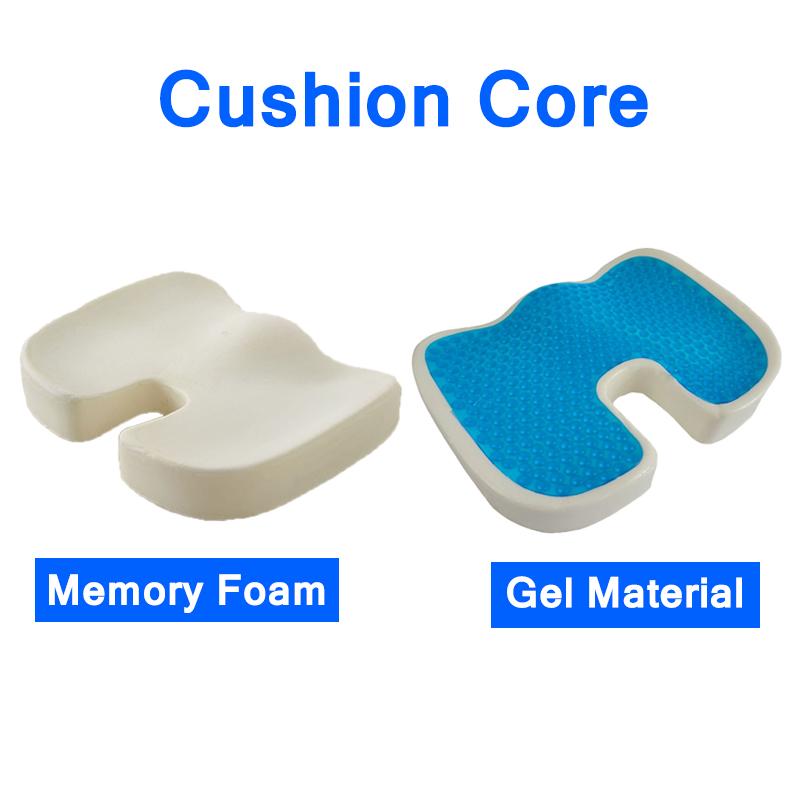 Reise pustende setepute coccyx ortopedisk minneskum sete massasjestol pute pute bil gel svamp u-formet setepute