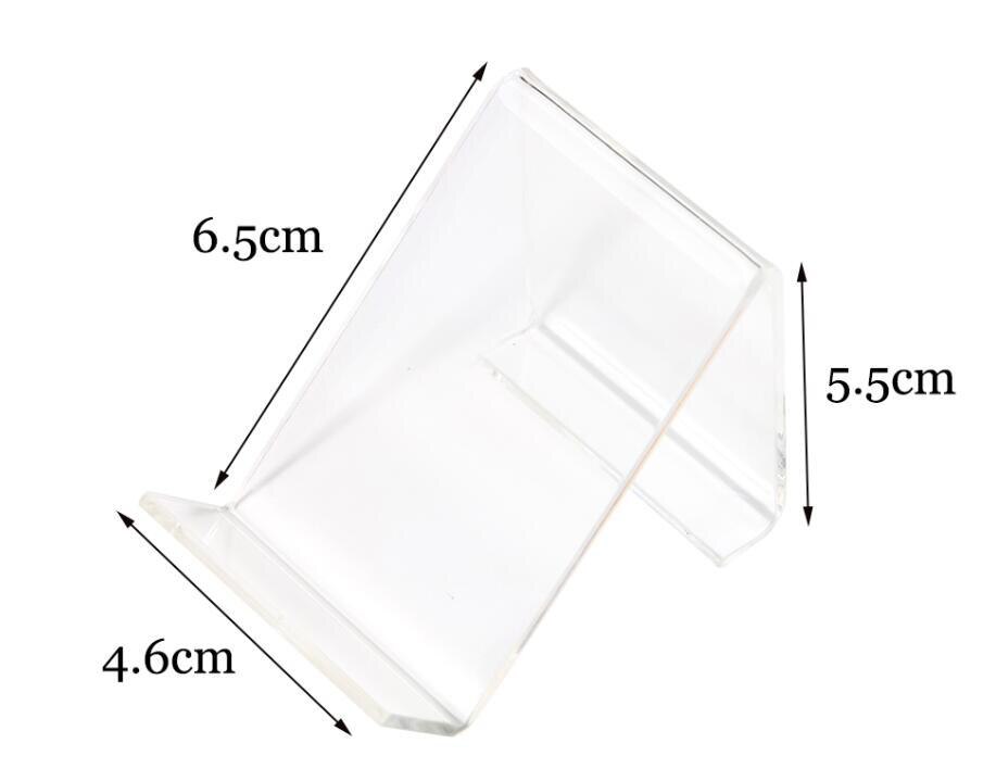 10pcs Clear Acrylic Mobile Cell Phone Display Stand Phone Digital Product Holder Jewelry/watch Display Holder Rack: 2