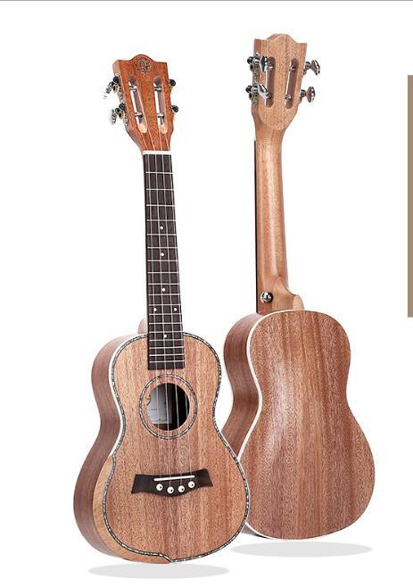 NEUE-Ukulele 23 Zoll fest Mahagoni oben mit Ukulele Anlasser Tenor Ukulele: Braun