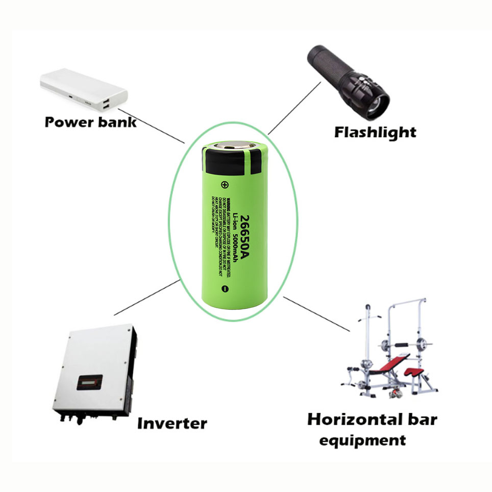26650A 3.7V 5000mAh Battery 1-10 PCS high capacity 26650 20A power battery lithium ion rechargeable battery for toy flashlight
