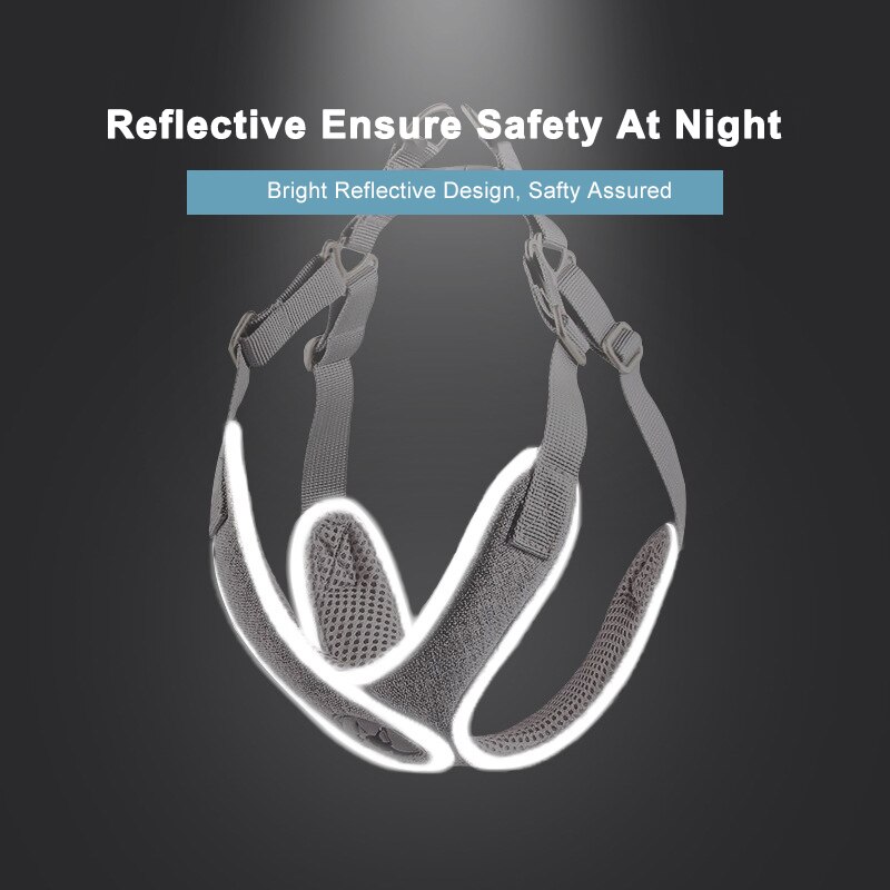 Puppy Harness No Pull Dog Accessories Arnes Para Perro Szelki Dla Psa Pet Harnais Chien Vest Reflective X-Shaped For Small Dogs