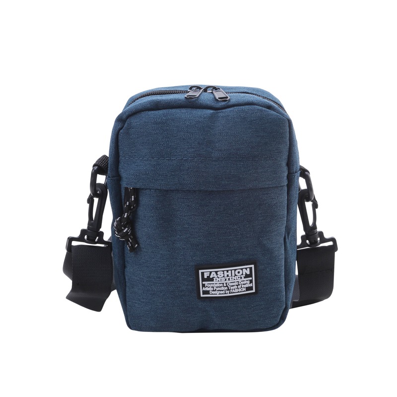 Neue Oxford praktisch tasche Herren Umhängetaschen hängen Hals Geldbörse vertikale Handtaschen alle-Spiel Mini kleine Umhängetasche: Blau