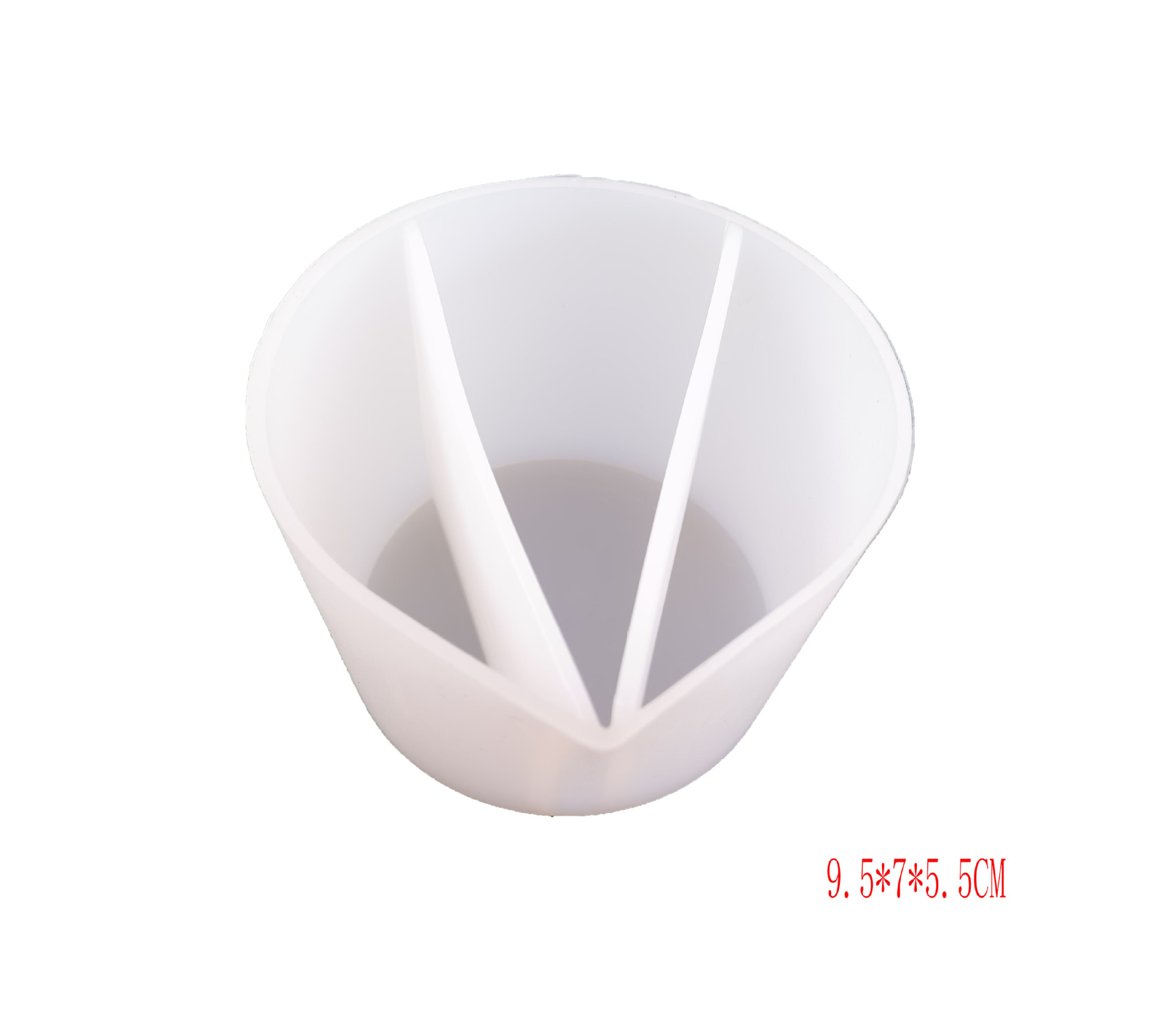 Epoxy Silicone Color Mixing Cup Toning Dispensing Cup DIY Craft Casting Tool: 3 grid