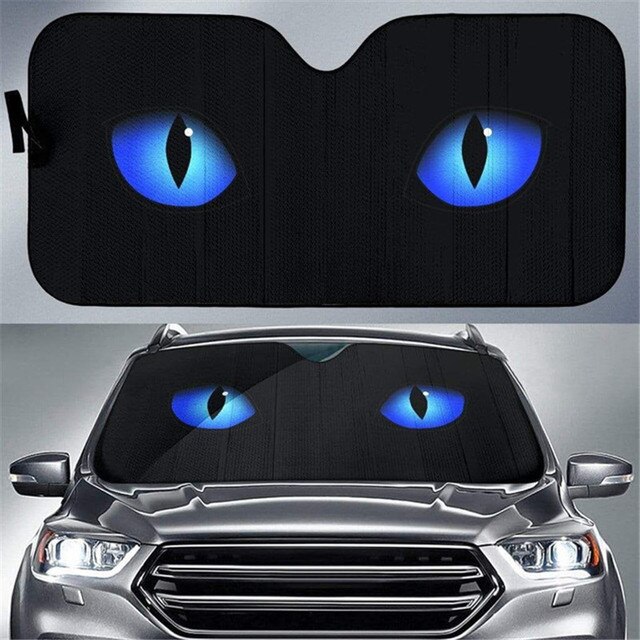 Car Windshield Sun Shade Evil Eye Print Sunshade Car Shield Shade Visor Cover Foldable Auto Accessories for Car Truck SUV: HTQ263HC