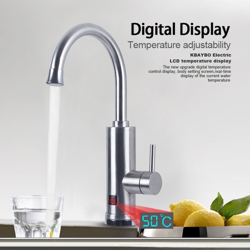 3000W Elektrische Boiler Instant Tankless Boiler Warm en koud water tap onder laat aanrecht Water Verwarming