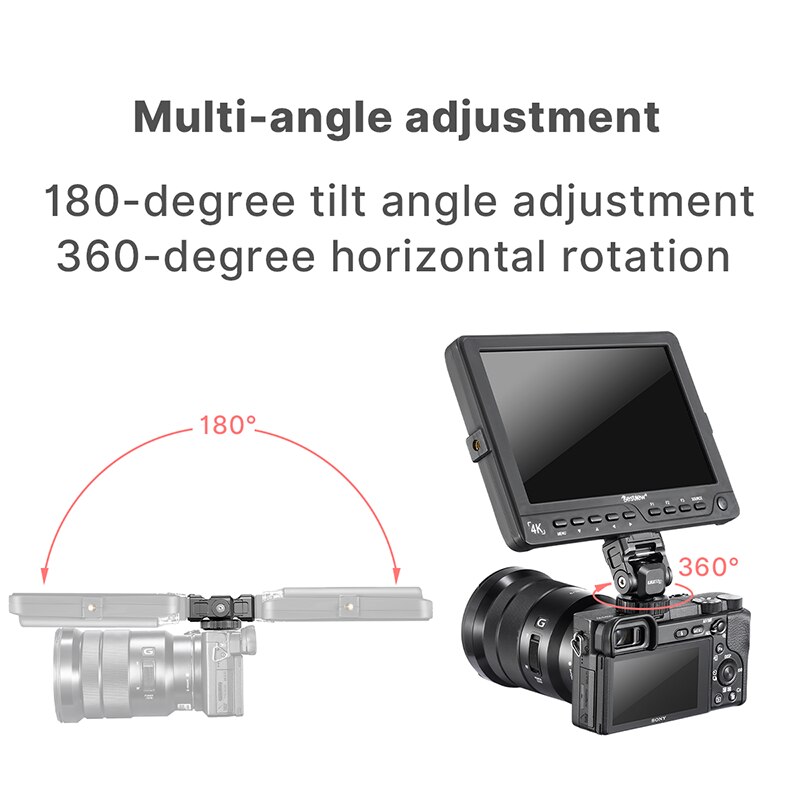 UURig-Soporte de Monitor de liberación rápida para cámara DSLR, adaptador de montaje para Nikon Z50 Z6 Z7 Z6II Z7II, opciones DIY